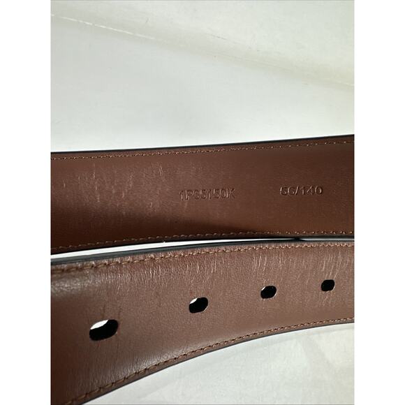 Perry Ellis Portfolio Genuine Leather Belt Black 56/140 Size 56 1P35150K - Picture 3 of 10